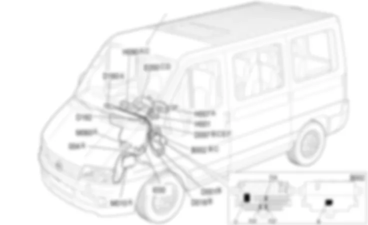 CRUISE CONTROL (REGULATEUR DE VITESSE) LOCALISATION COMPOSANTS Fiat DUCATO 2.3 JTD 16V fino a 02/05 CRUISE CONTROL (REGULATEUR DE VITESSE) LOCALISATION COMPOSANTS Fiat DUCATO 2.3 JTD 16V fino a 02/05