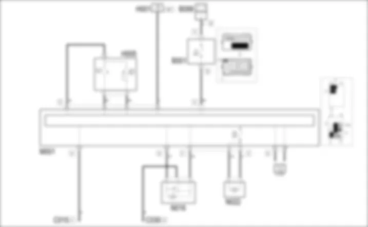 REARSCREEN WASH/WIPE WIRING DIAGRAM Fiat GRANDE PUNTO 1.4 16v  