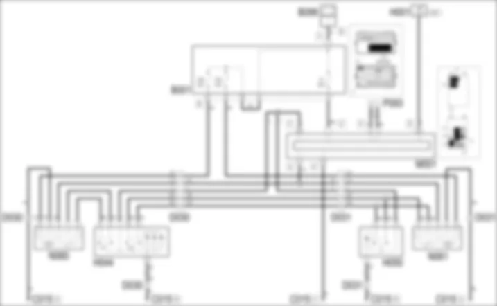 FRONT ELECTRIC WINDOWS - WIRING DIAGRAM Fiat GRANDE PUNTO 1.4 16v  