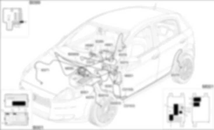 ESP - COMPONENT LOCATION Fiat GRANDE PUNTO 1.3 Multijet ESP - COMPONENT LOCATION Fiat GRANDE PUNTO 1.3 Multijet