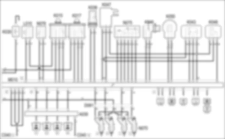 GESTION ELECTRONIQUE DES MOTEURS ESSENCE - SCHEMA ELECTRIQUE Fiat GRANDE PUNTO 1.4 8v  