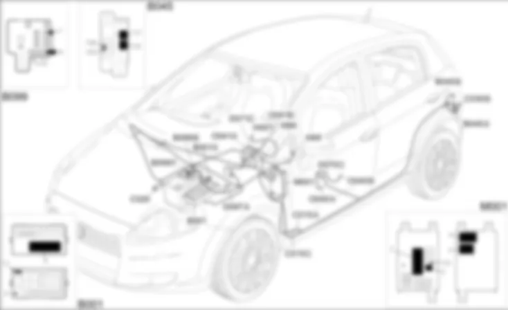 HEATED SEATS - COMPONENT LOCATION Fiat GRANDE PUNTO 1.4 16v  