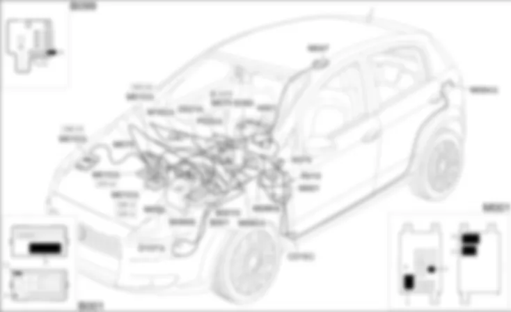 CAN CONNECTION LINES - COMPONENT LOCATION Fiat GRANDE PUNTO 1.3 Multijet CAN CONNECTION LINES - COMPONENT LOCATION Fiat GRANDE PUNTO 1.3 Multijet