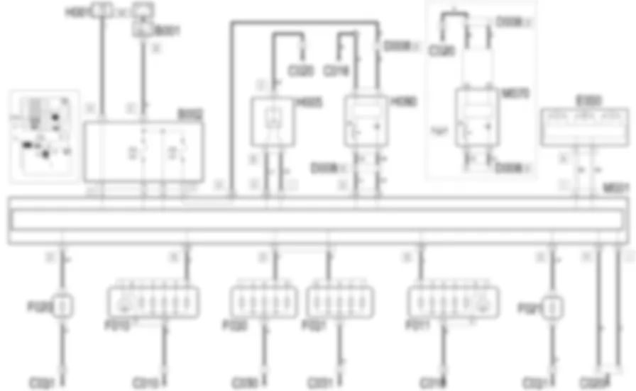 SWIATLA               KIERUNKOWSKAZOW / AWARYJNE - Schemat elektryczny Fiat IDEA 1.3 JTD 16v  