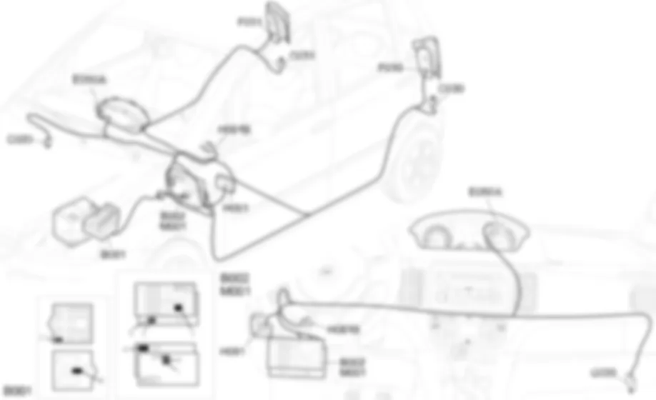 LUCI RETRONEBBIA - Localizzazione componenti Fiat IDEA 1.3 JTD 16v  