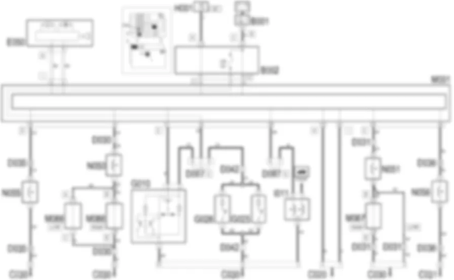 PLAFONIERE - Schema elettrico Fiat IDEA 1.3 JTD 16v  
