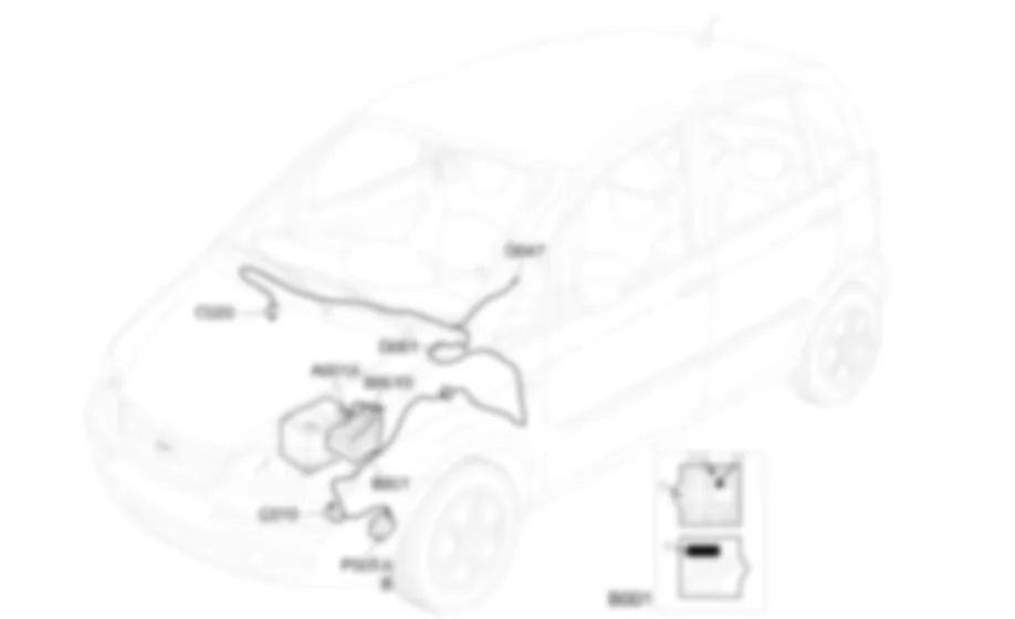 AVVISATORI ACUSTICI - Localizzazione componenti Fiat IDEA 1.3 JTD 16v  