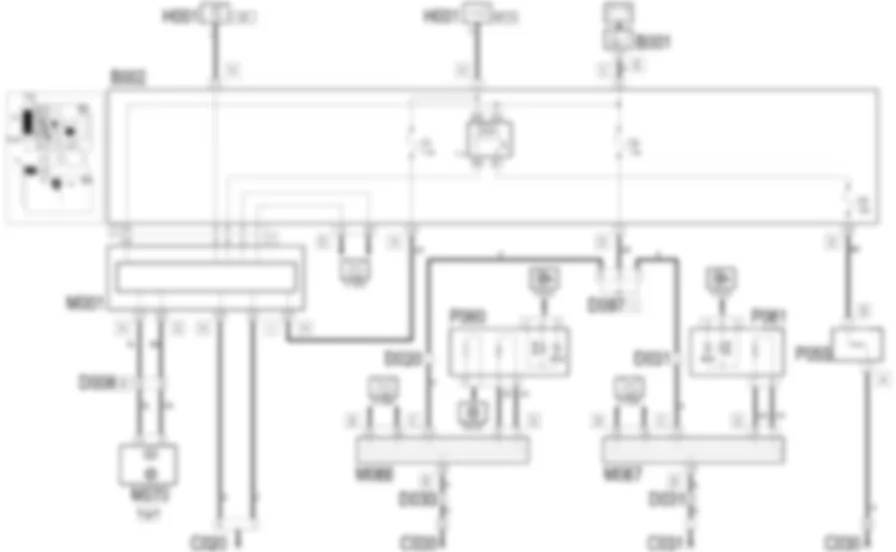 SBRINAMENTO LUNOTTO               E SPECCHI RETROVISORI - Schema elettrico Fiat IDEA 1.3 JTD 16v  