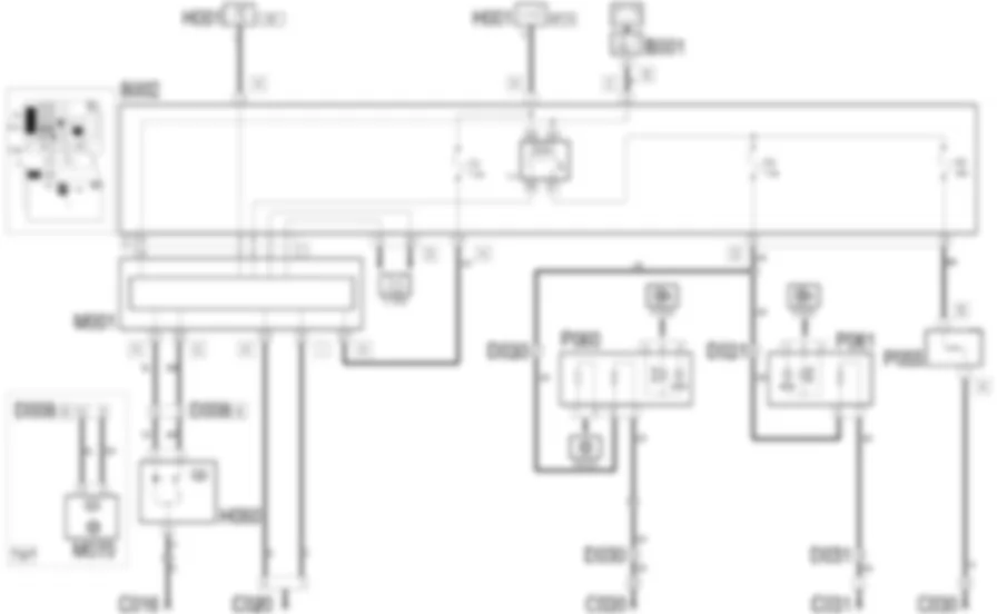 SBRINAMENTO LUNOTTO               E SPECCHI RETROVISORI - Schema elettrico Fiat IDEA 1.3 JTD 16v  