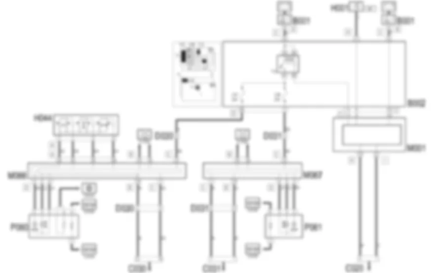 REGOLAZIONE SPECCHI               ESTERNI - Schema elettrico Fiat IDEA 1.3 JTD 16v  