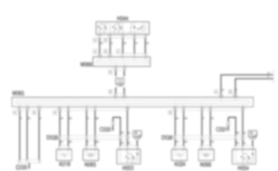 ALZACRISTALLI POSTERIORI - Schema elettrico Fiat IDEA 1.3 JTD 16v  