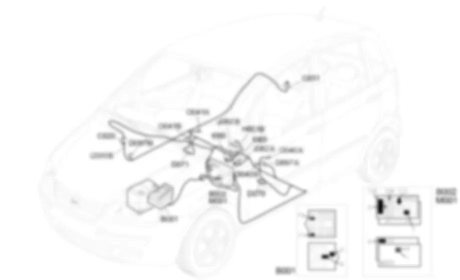 ASIENTOS CALENTADOS - Ubicacion de los componentes Fiat IDEA 1.3 JTD 16v  