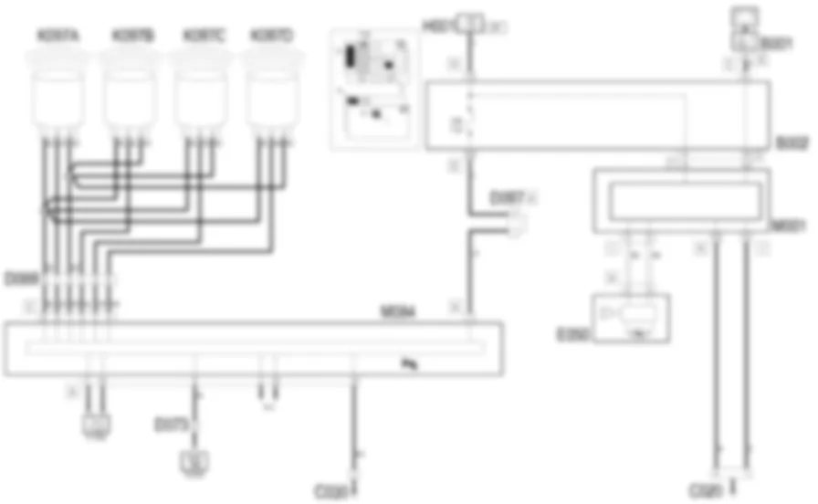 SENSORE DI PARCHEGGIO - Schema elettrico Fiat IDEA 1.3 JTD 16v  