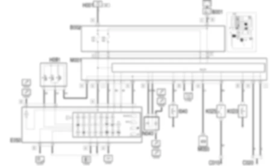 STRUMENTO DI BORDO - Schema elettrico Fiat IDEA 1.3 JTD 16v  