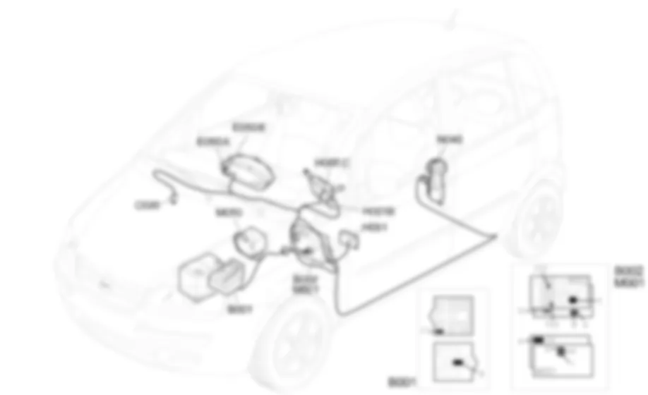 TRIP COMPUTER - Ubicacion de los componentes Fiat IDEA 1.3 JTD 16v  