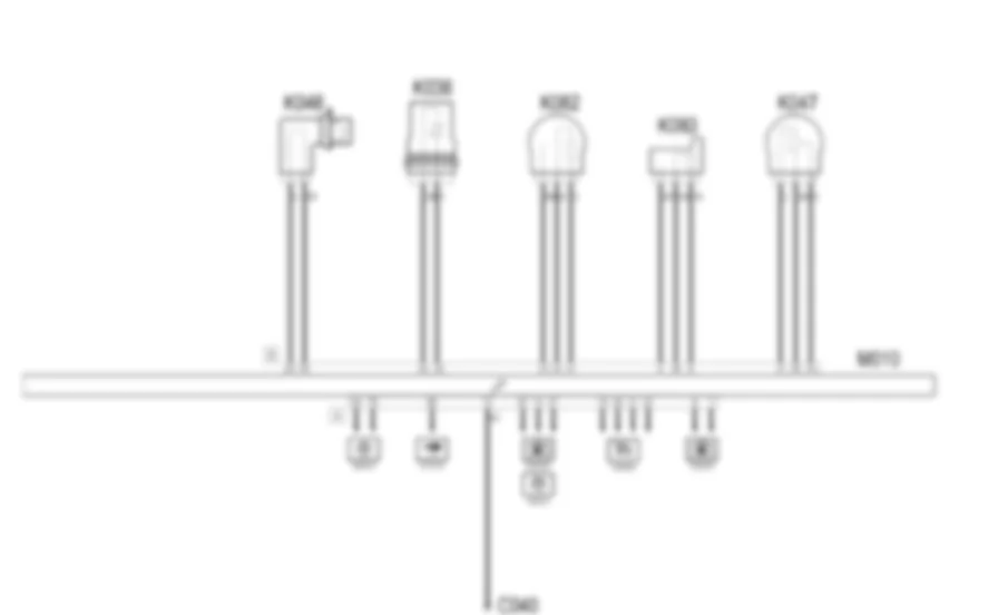 GESTION ELECTRONICA DE LOS MOTORES DIESEL - Esquema electrico Fiat IDEA 1.3 JTD 16v  