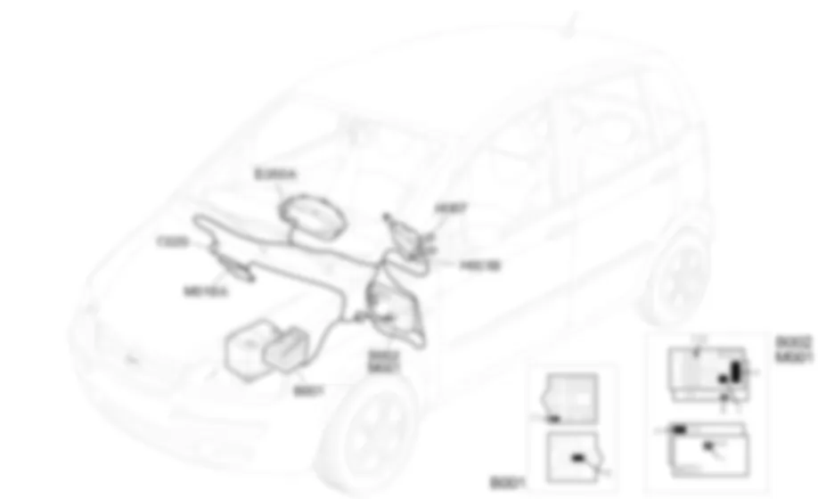 CRUISE CONTROL - Localizzazione componenti Fiat IDEA 1.3 JTD 16v  