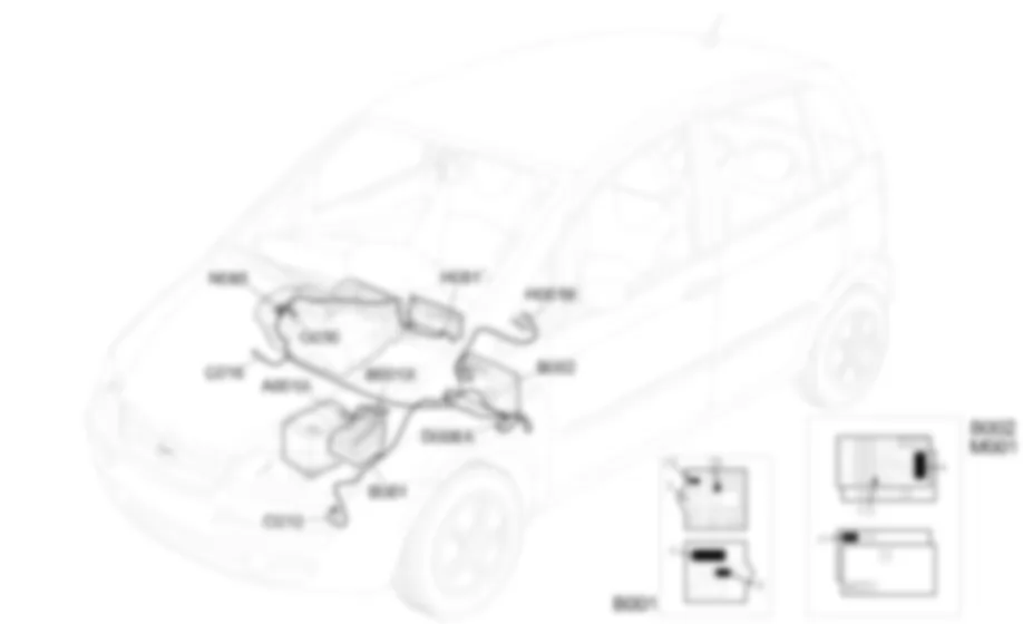 RISCALDATORE - Localizzazione componenti Fiat IDEA 1.3 JTD 16v  