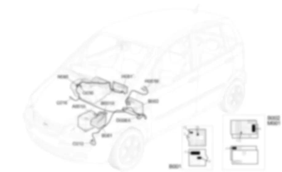 CONDIZIONATORE - Localizzazione componenti Fiat IDEA 1.3 JTD 16v CONDIZIONATORE - Localizzazione componenti Fiat IDEA 1.3 JTD 16v