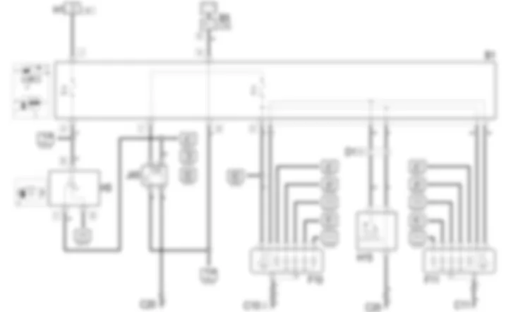 REGOLATORE ASSETTO FARI - SCHEMA ELETTRICO Fiat MULTIPLA 1.9 JTD 8V fino a 05/99 REGOLATORE ASSETTO FARI - SCHEMA ELETTRICO Fiat MULTIPLA 1.9 JTD 8V fino a 05/99