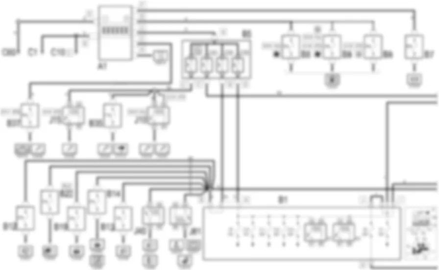 ALIMENTAZIONE - Schema elettrico Fiat MULTIPLA 1.9 JTD 8V da 06/99 a 03/02 ALIMENTAZIONE - Schema elettrico Fiat MULTIPLA 1.9 JTD 8V da 06/99 a 03/02