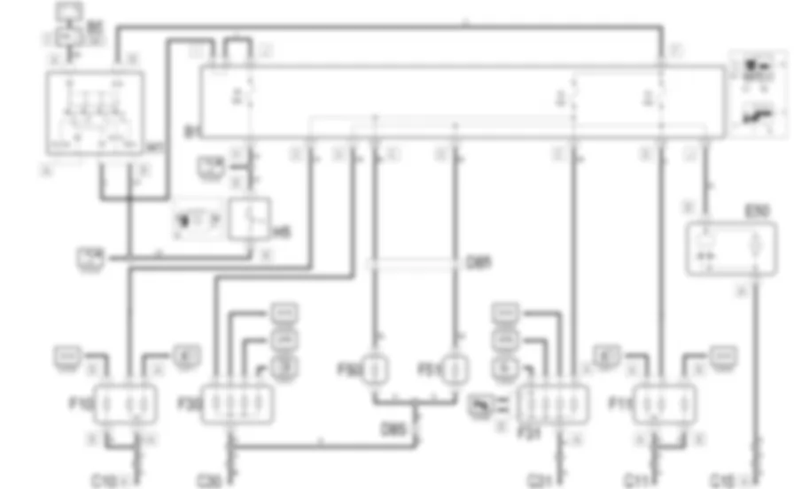 LUCI POSIZIONE / TARGA - Schema elettrico Fiat MULTIPLA 1.9 JTD 8V  da 06/99 a 03/02