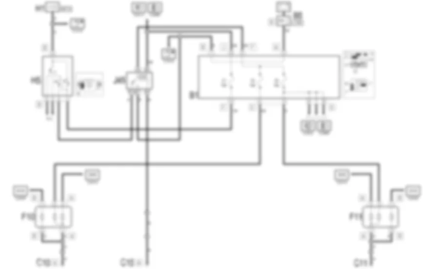 LUCI ANABBAGLIANTI - Schema elettrico Fiat MULTIPLA 1.9 JTD 8V  da 04/02 a 08/03