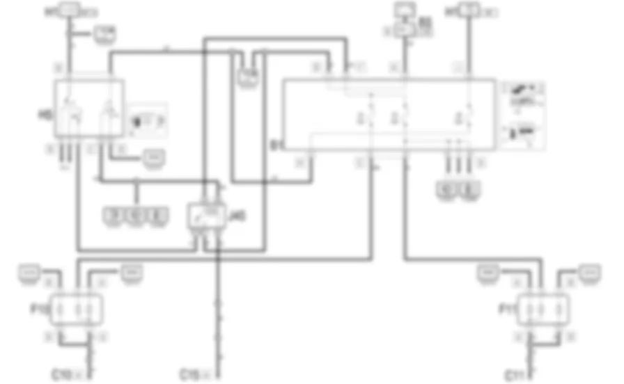 LUCI ANABBAGLIANTI - Schema elettrico Fiat MULTIPLA 1.9 JTD 8V  fino a 05/04