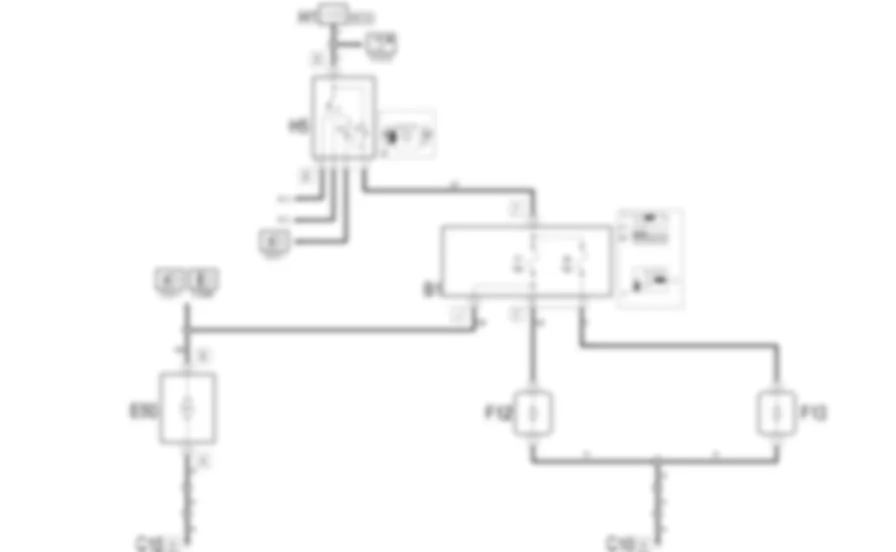 LUCI ABBAGLIANTI - Schema elettrico Fiat MULTIPLA 1.9 JTD 8V  da 04/02 a 08/03