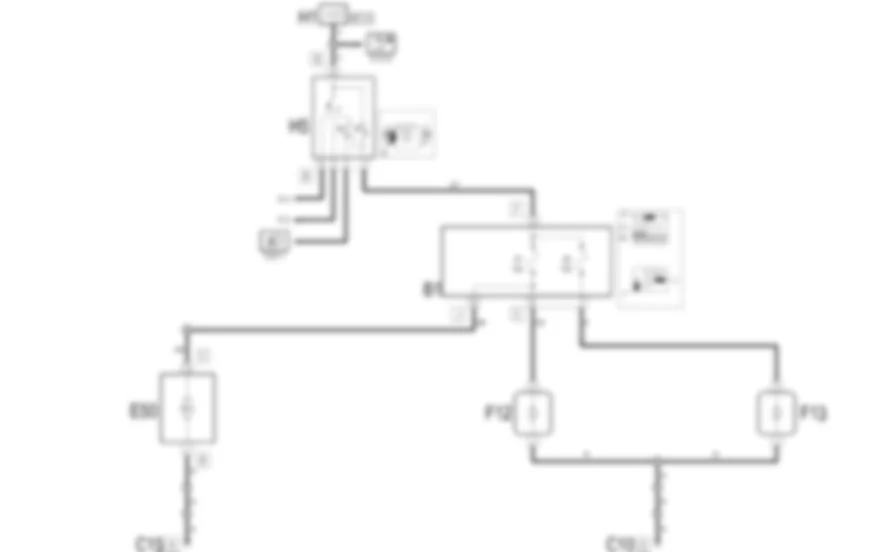 LUCI ABBAGLIANTI - Schema elettrico Fiat MULTIPLA 1.9 JTD 8V  fino a 05/04