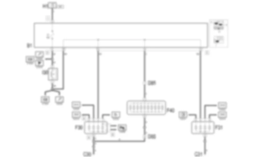 LUCI STOP - Schema elettrico Fiat MULTIPLA 1.9 JTD 8V  da 06/99 a 03/02