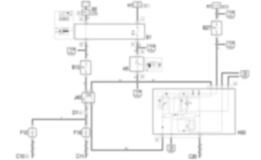LUCI FENDINEBBIA - Schema elettrico Fiat MULTIPLA 1.9 JTD 8V  da 04/02 a 08/03