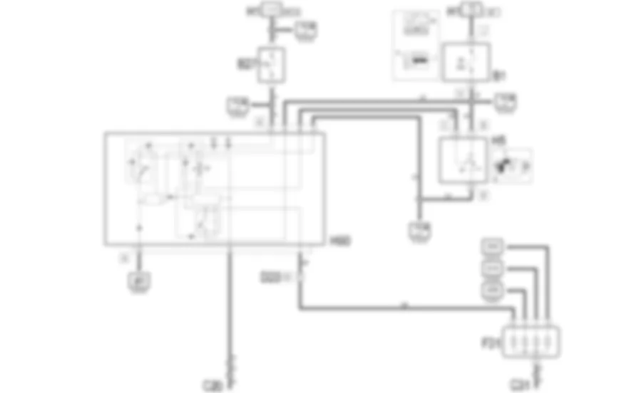 LUCI RETRONEBBIA - Schema elettrico Fiat MULTIPLA 1.9 JTD 8V  da 04/02 a 08/03