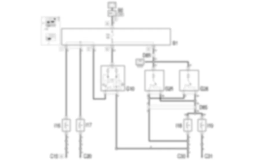 PLAFONIERE - Schema elettrico Fiat MULTIPLA 1.9 JTD 8V da 06/99 a 03/02 PLAFONIERE - Schema elettrico Fiat MULTIPLA 1.9 JTD 8V da 06/99 a 03/02