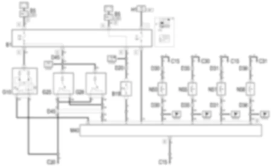 PLAFONIERE - Schema elettrico Fiat MULTIPLA 1.9 JTD 8V da 06/99 a 03/02 PLAFONIERE - Schema elettrico Fiat MULTIPLA 1.9 JTD 8V da 06/99 a 03/02