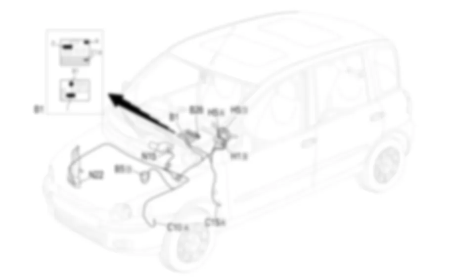 TERGI/ LAVA CRISTALLO - Localizzazione componenti Fiat MULTIPLA 1.9 JTD 8V  fino a 05/04