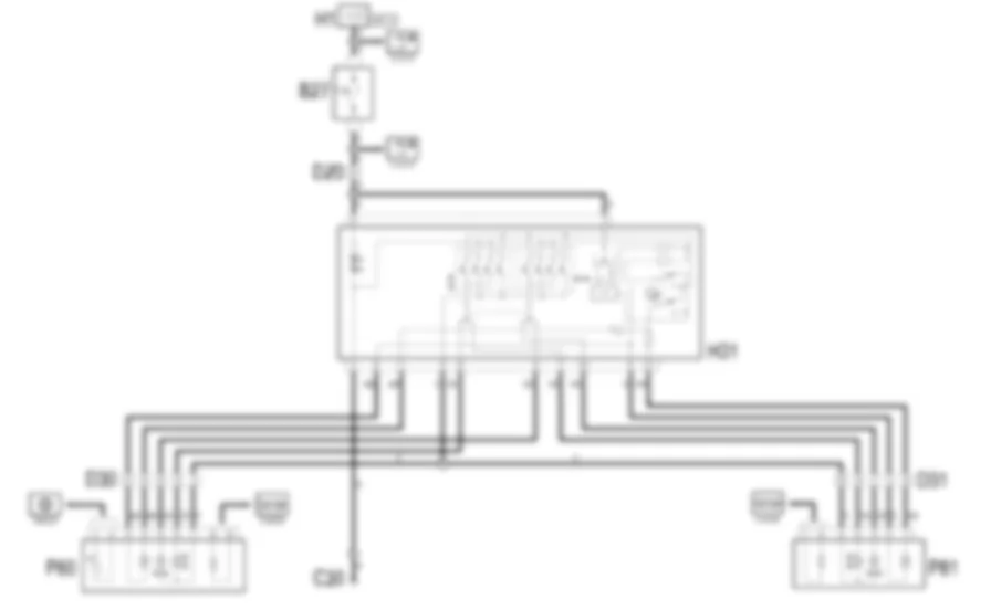 REGOLAZIONE SPECCHI               ESTERNI - Schema elettrico Fiat MULTIPLA 1.9 JTD 8V  da 06/04
