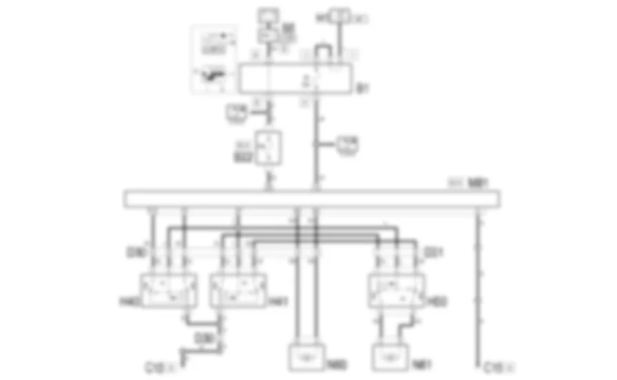 ALZACRISTALLI  ANTERIORI - Schema elettrico Fiat MULTIPLA 1.9 JTD 8V  fino a 05/04