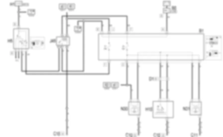 REGOLATORE ASSETTO               FARI - Schema elettrico Fiat MULTIPLA 1.9 JTD 8V  fino a 05/99