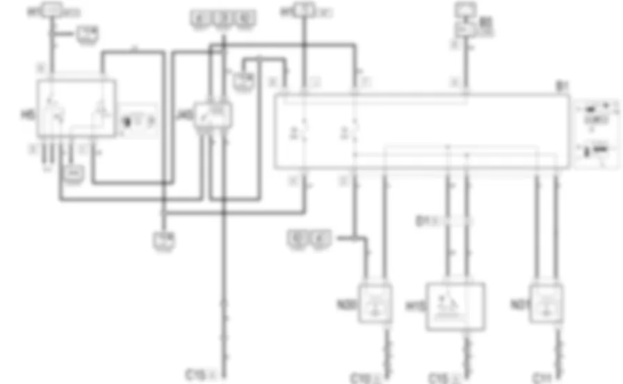 REGOLATORE ASSETTO               FARI - Schema elettrico Fiat MULTIPLA 1.9 JTD 8V  da 06/99 a 03/02