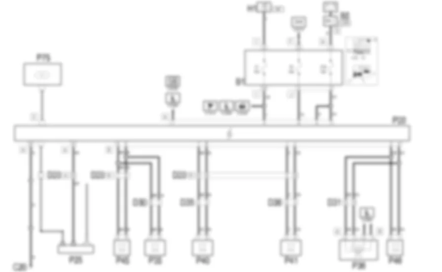 AUTORADIO - Schema elettrico Fiat MULTIPLA 1.9 JTD 8V fino a 05/04 AUTORADIO - Schema elettrico Fiat MULTIPLA 1.9 JTD 8V fino a 05/04