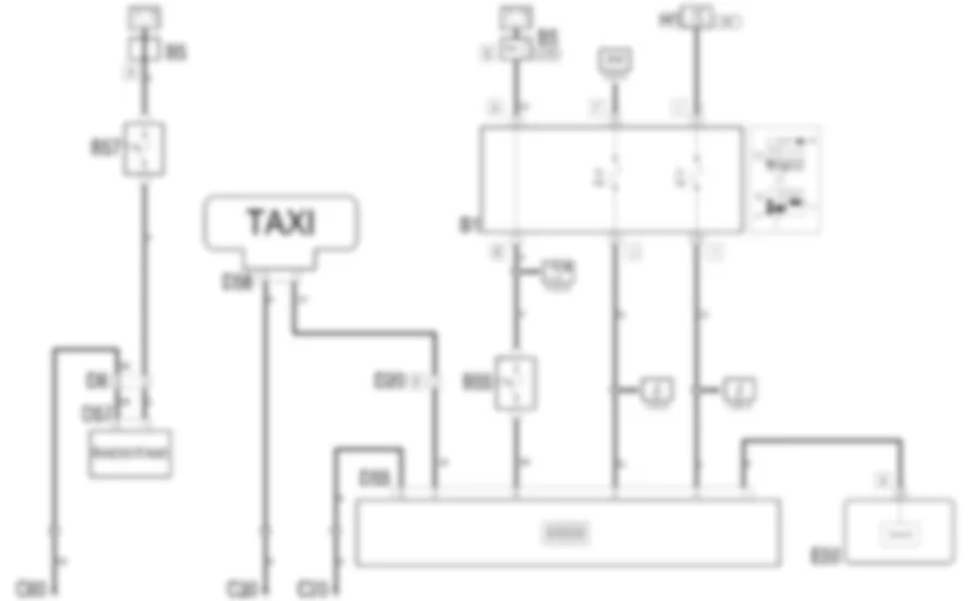 PREDISPOSIZIONE TAXI - Schema elettrico Fiat MULTIPLA 1.9 JTD 8V  fino a 05/04
