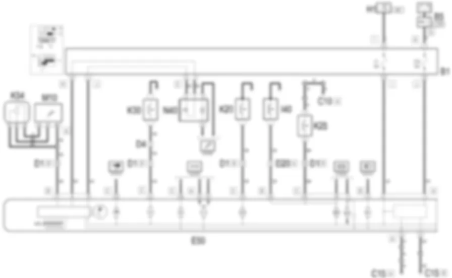 STRUMENTO DI BORDO - Schema elettrico Fiat MULTIPLA 1.6 16v  fino a 05/04