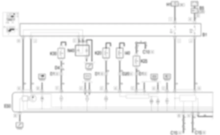 STRUMENTO DI BORDO - Schema elettrico Fiat MULTIPLA 1.6 16v  fino a 05/04