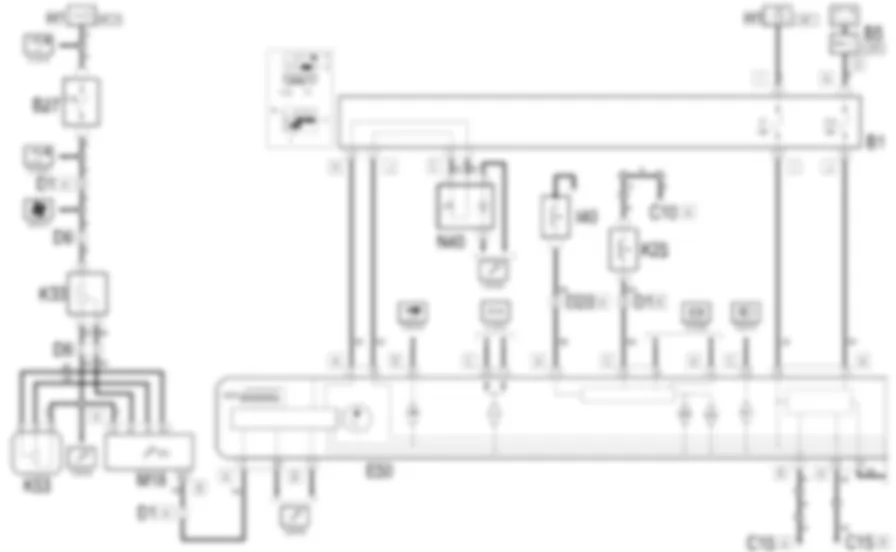STRUMENTO DI BORDO - Schema elettrico Fiat MULTIPLA 1.6 16v  fino a 05/04