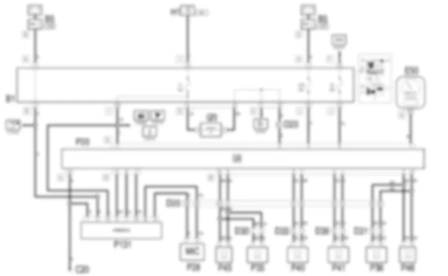 NAVIGATORE - Schema elettrico Fiat MULTIPLA 1.9 JTD 8V da 06/99 a 03/02 NAVIGATORE - Schema elettrico Fiat MULTIPLA 1.9 JTD 8V da 06/99 a 03/02