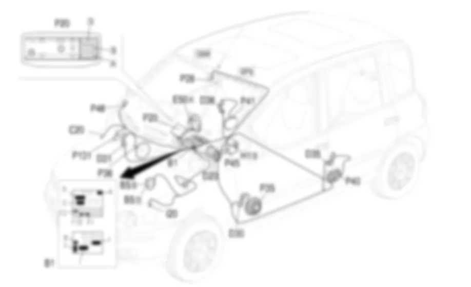 NAVIGATORE - Localizzazione componenti Fiat MULTIPLA 1.9 JTD 8V da 06/99 a 03/02 NAVIGATORE - Localizzazione componenti Fiat MULTIPLA 1.9 JTD 8V da 06/99 a 03/02
