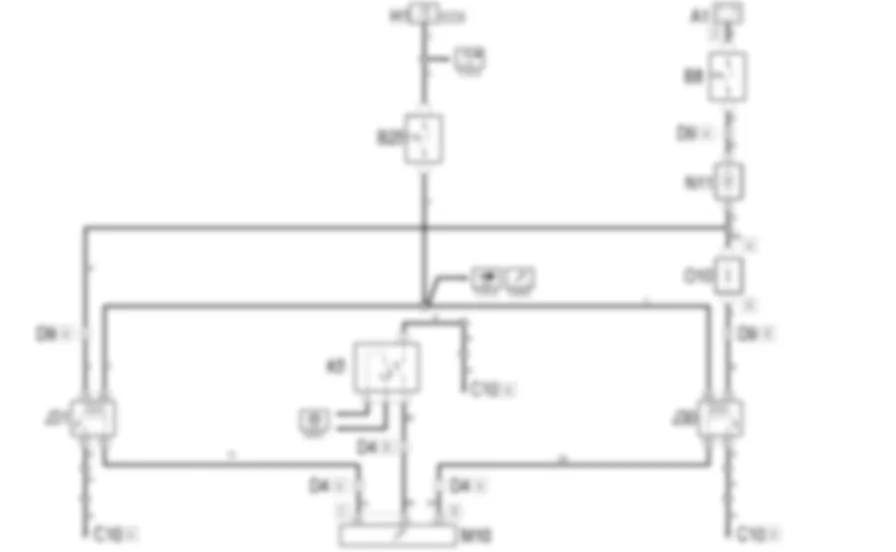 RAFFREDDAMENTO MOTORE - Schema elettrico Fiat MULTIPLA 1.9 JTD 8V  da 04/02 a 08/03