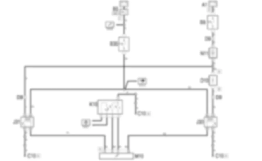 RAFFREDDAMENTO MOTORE - Schema elettrico Fiat MULTIPLA 1.9 JTD 8V  da 06/99 a 03/02