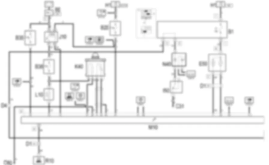 GESTIONE ELETTRONICA               MOTORI BENZINA - Schema elettrico Fiat MULTIPLA 1.6 16v  da 04/02 a 08/03